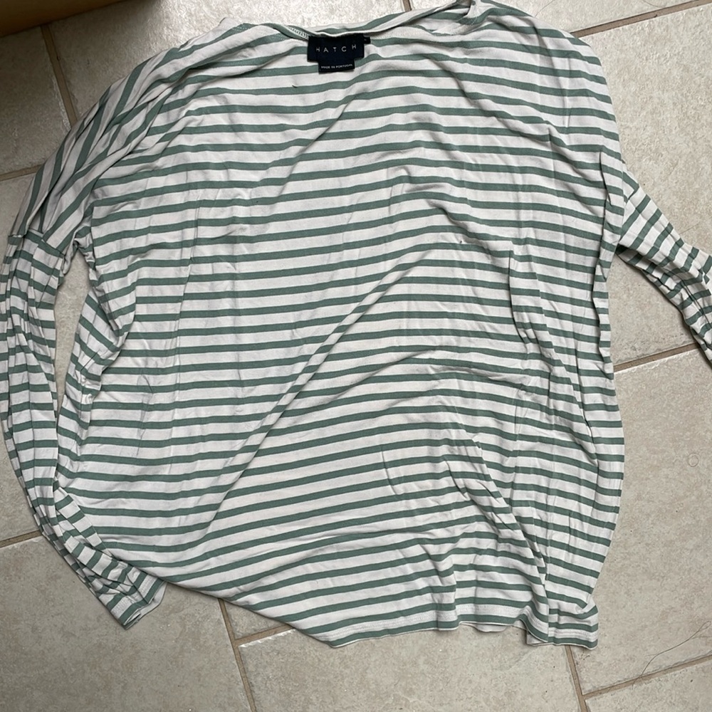 Hatch The Perfect Longsleeve Tee (green and white)